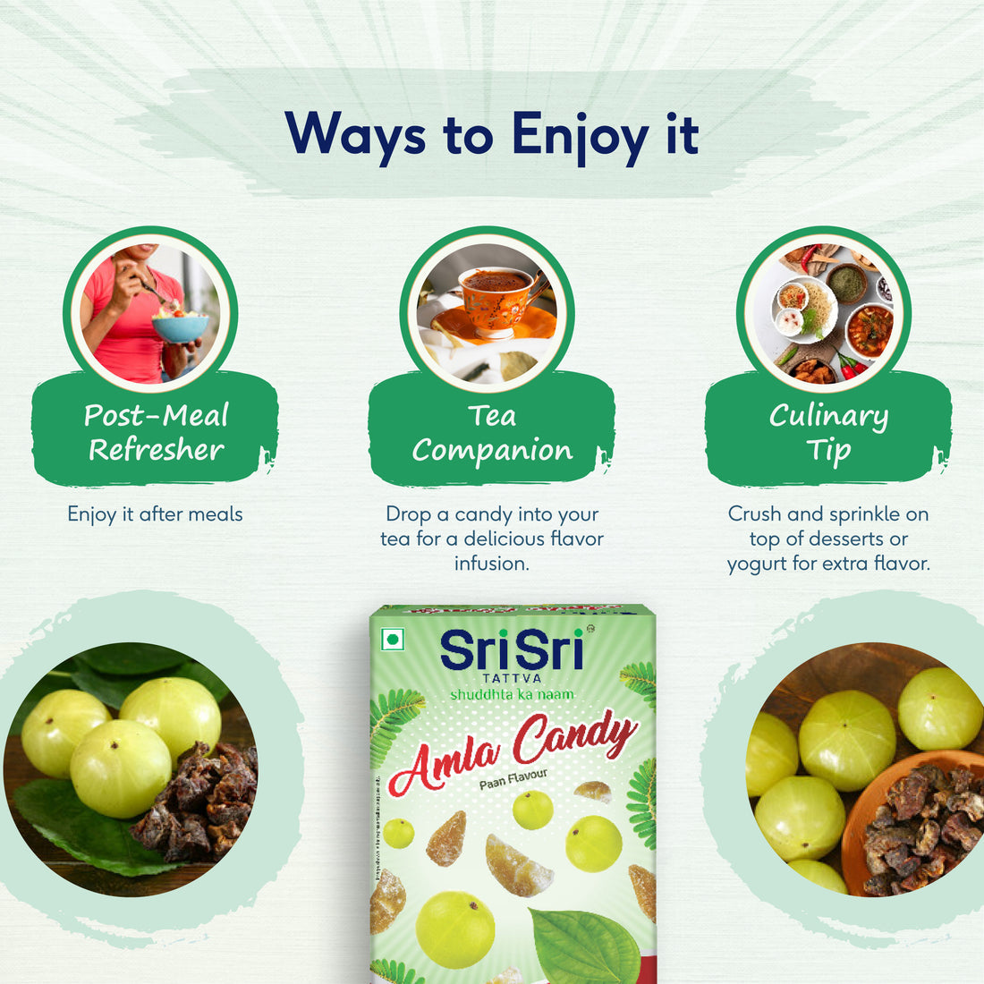 Sri Sri Tattva Amla Candy - Paan Flavour, Delicious, Healthy & Digestive - PUSHMYCART