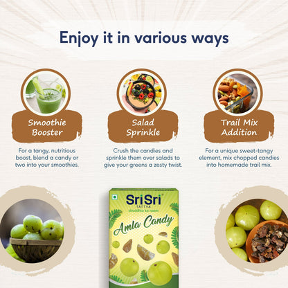 Sri Sri Tattva Amla Candy - Plain Flavoured - Delicious Healthy &amp; Digestive
