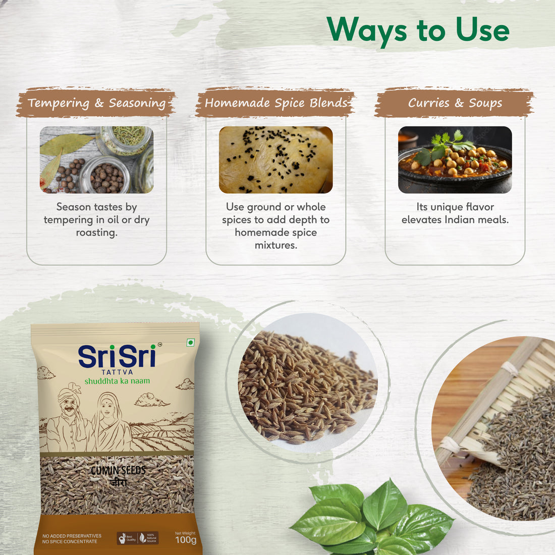 sri sri tattva cumin seeds (jeera) - PUSHMYCART