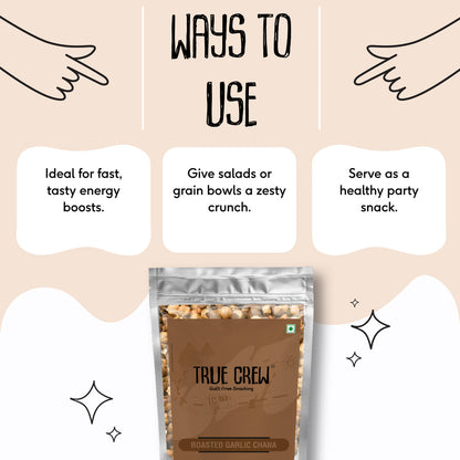 Sri Sri tattva roasted Garlic chana pouch - PUSHMYCART