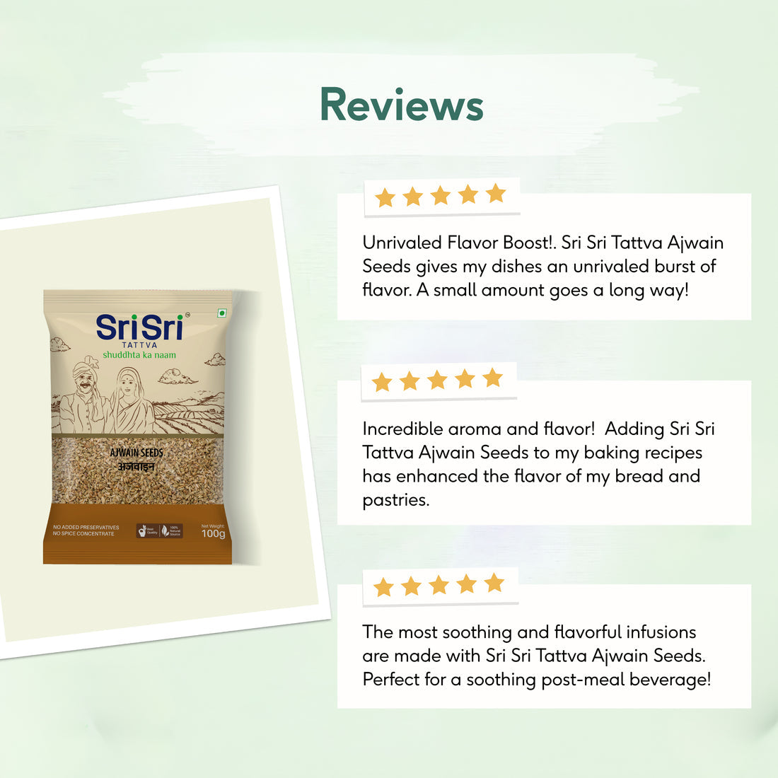 Sri Sri Tattva Ajwain Seeds, 100g - PUSHMYCART