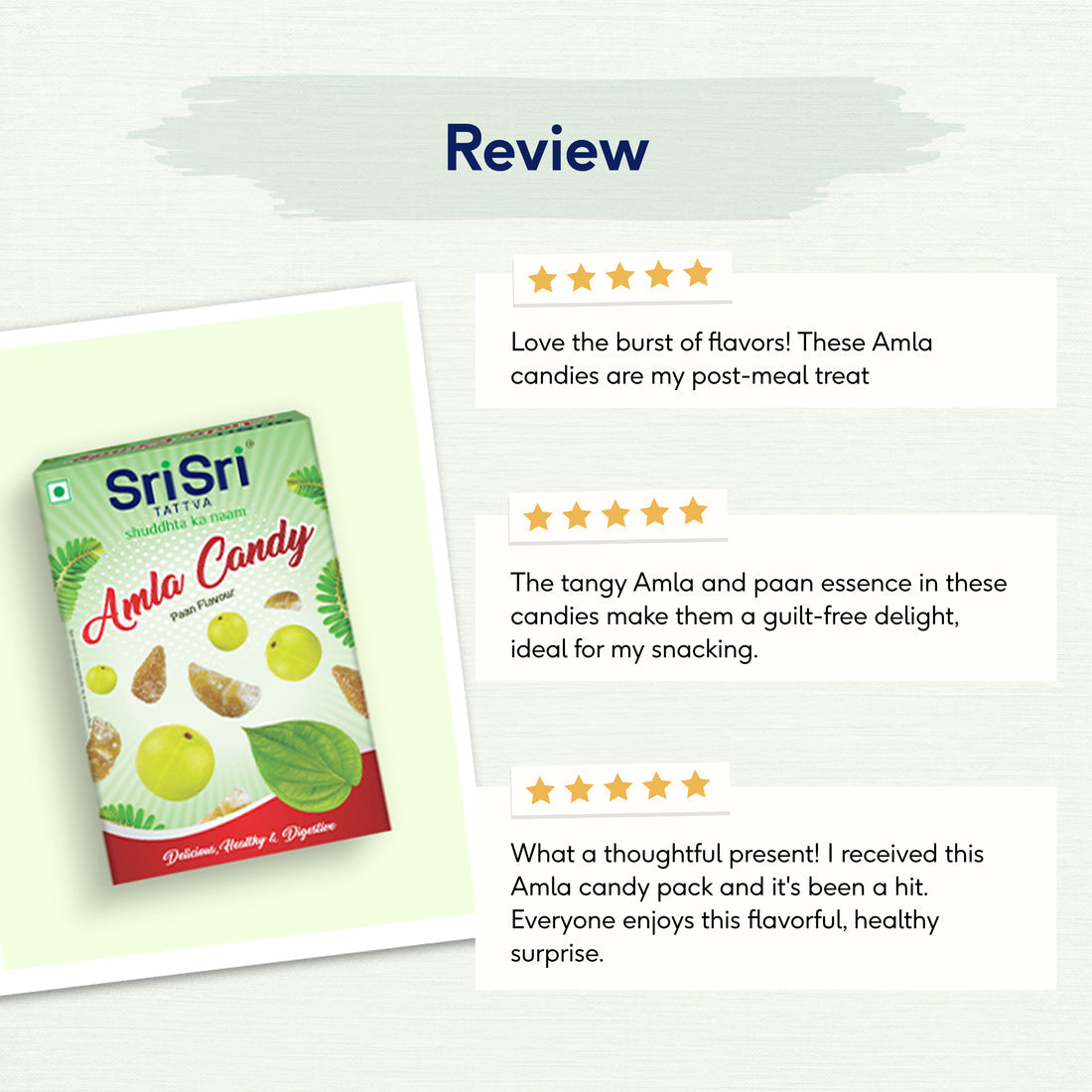 Sri Sri Tattva Amla Candy - Paan Flavour, Delicious, Healthy & Digestive - PUSHMYCART