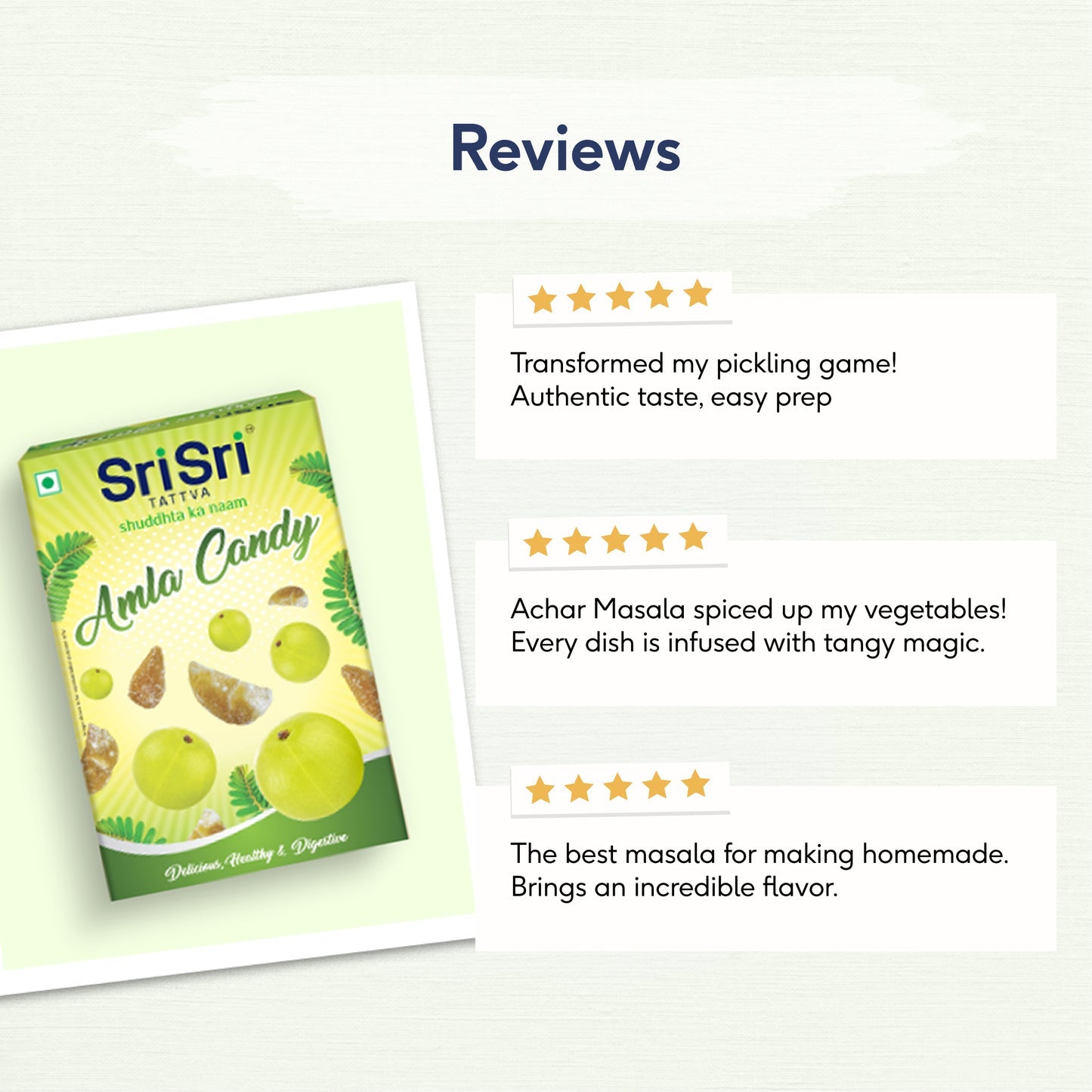 Sri Sri Tattva Amla Candy - Plain Flavoured - Delicious Healthy &amp; Digestive