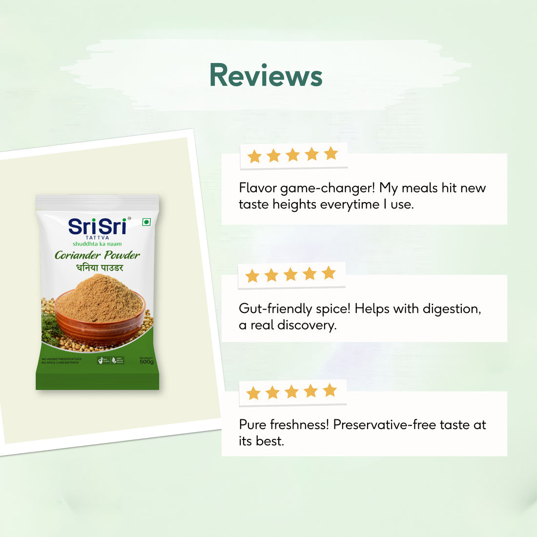 Sri Sri Tattva Coriander Powder (dhaniya) - PUSHMYCART