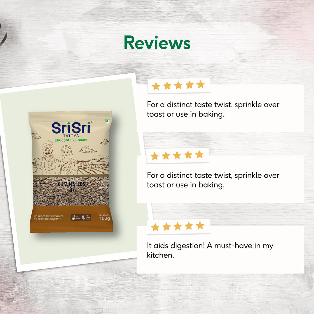 sri sri tattva cumin seeds (jeera) - PUSHMYCART