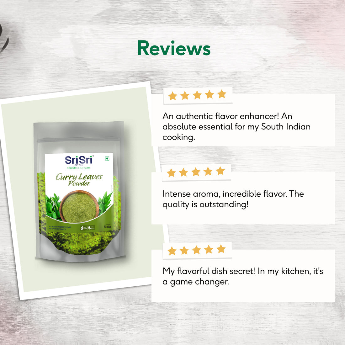 Sri Sri Tattva Curry Leaves Powder - PUSHMYCART