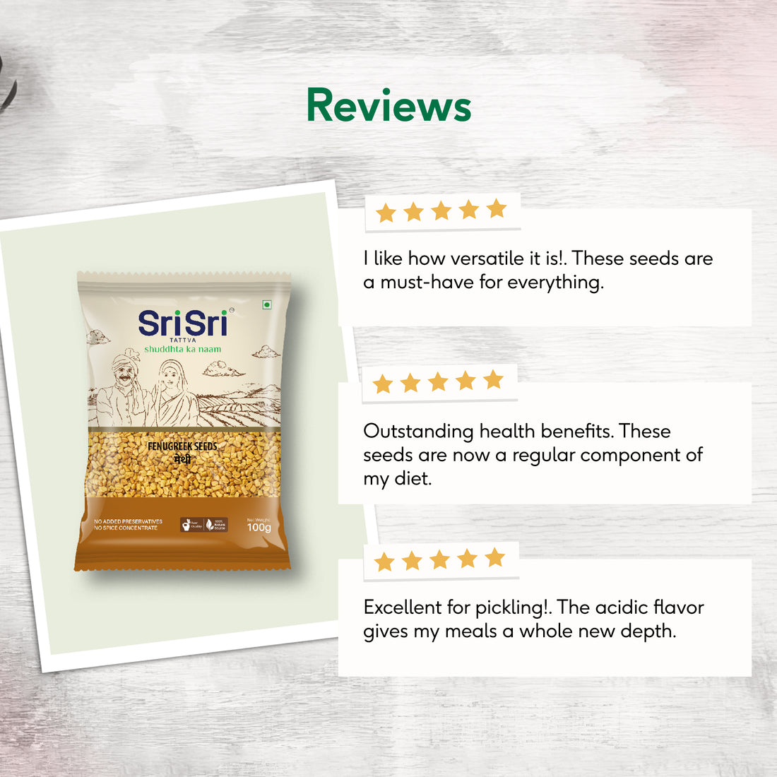 Sri Sri Tattva Fenugreek Seeds | Methi - PUSHMYCART