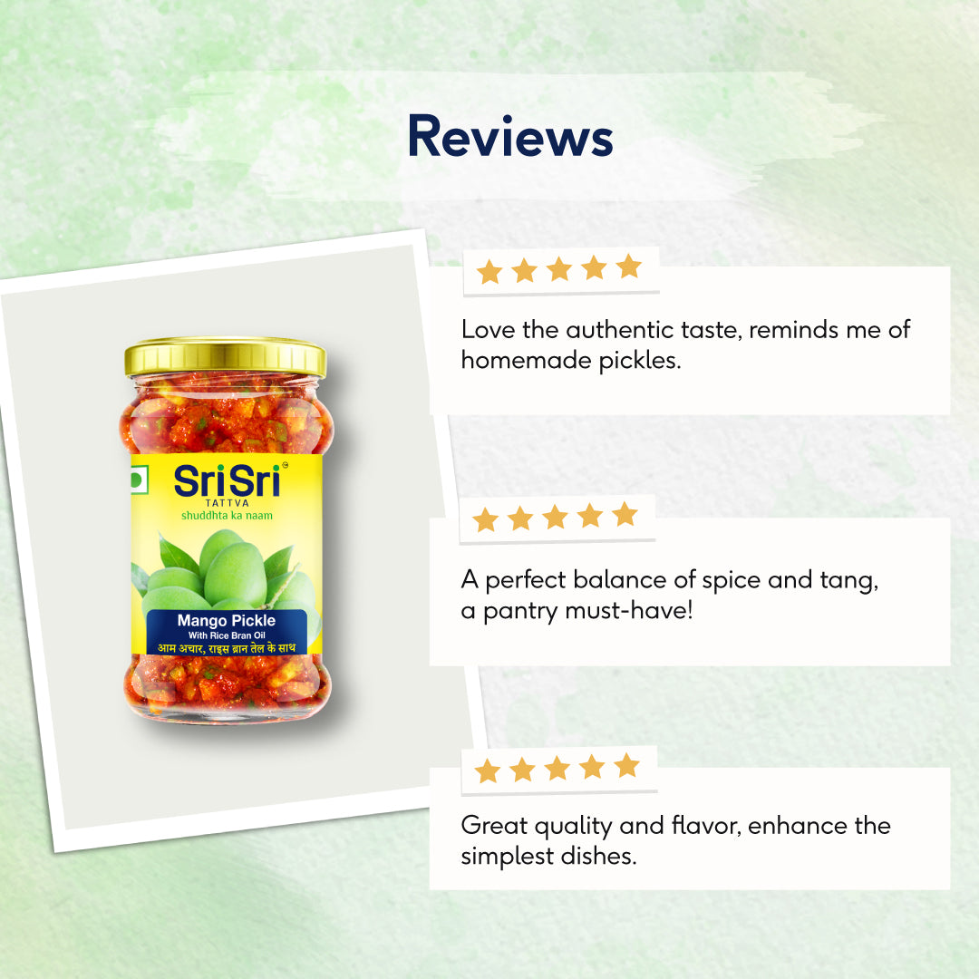 Sri Sri Tattva Mango Pickle - Rice Bran Oil