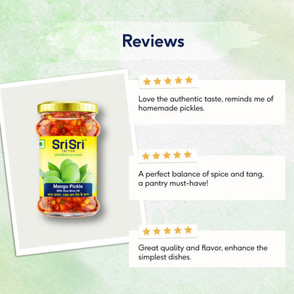 Sri Sri Tattva Mango Pickle - Rice Bran Oil