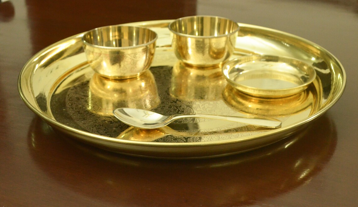 Brass Dinnerware Sets Thali