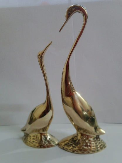 Brass Showpiece Duck Pair Statue