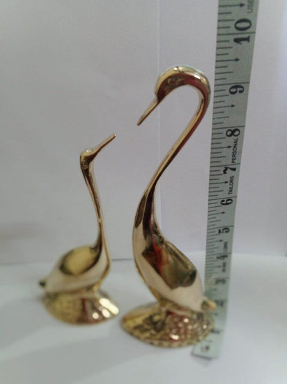 Brass Showpiece Duck Pair Statue