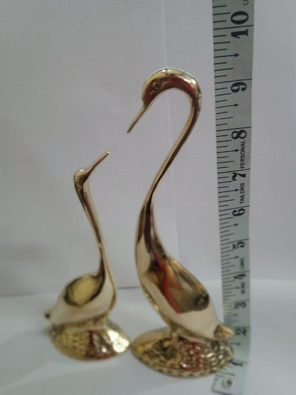 Brass Showpiece Duck Pair Statue