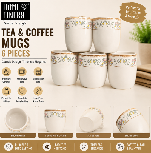 Home Finery Cup Set of 10