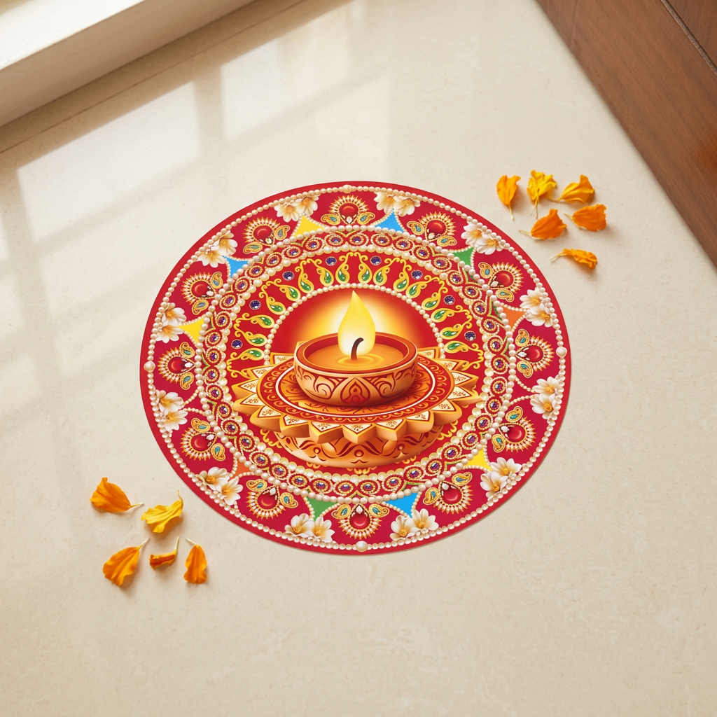 Rangoli Sticker - Entryway