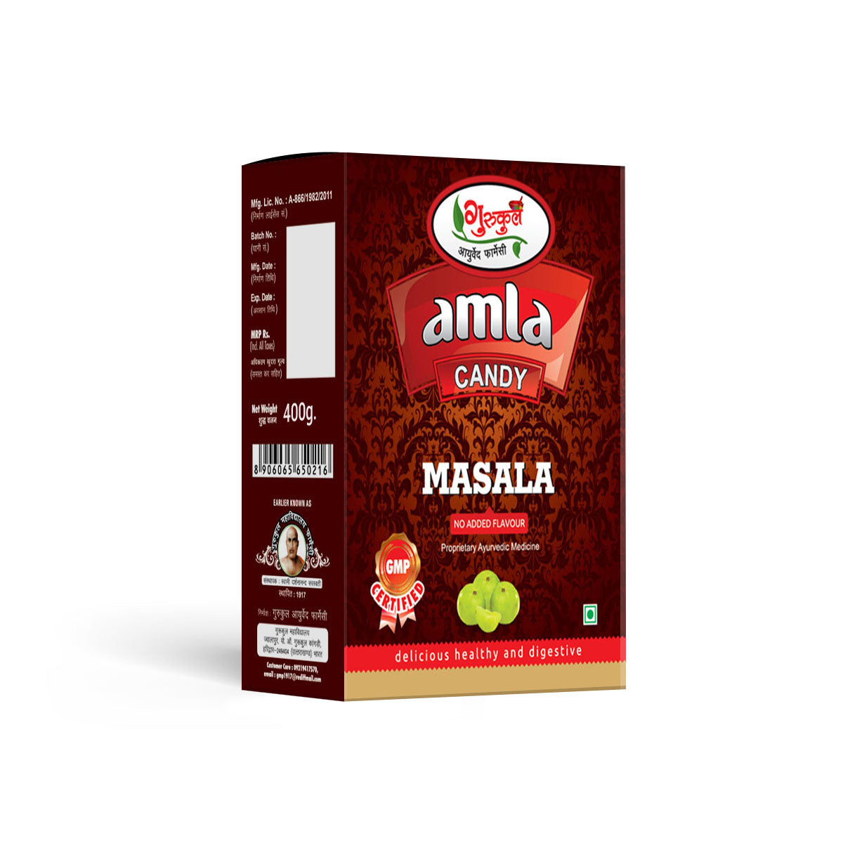 Gurukul Ayurved Pharmacy Amla Candy 400g