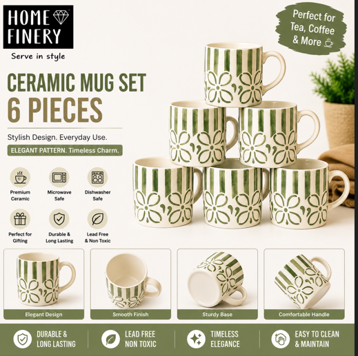 Home Finery Cup Set of 16
