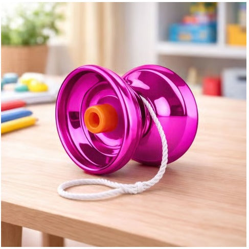 Toyshine High Gloss Metal YoYo Spinner Toy with String
