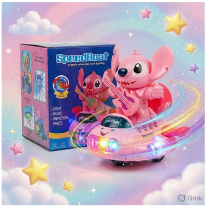 NHR Disney Stitch Speed Boat Musical Toy