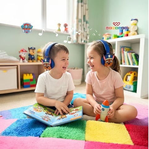 Wembley Paw Patrol Chase Bluetooth Headphones with Mic