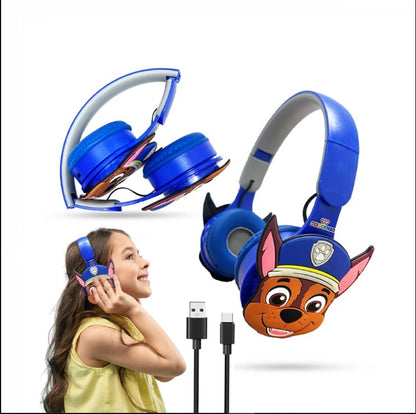 Wembley Paw Patrol Chase Bluetooth Headphones with Mic