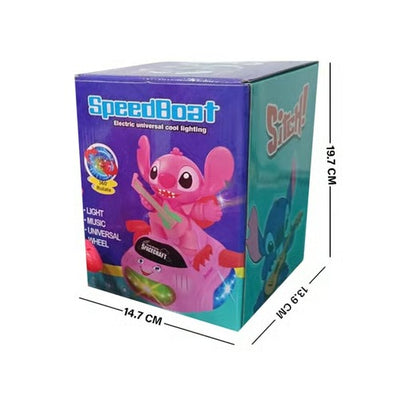 NHR Disney Stitch Speed Boat Musical Toy