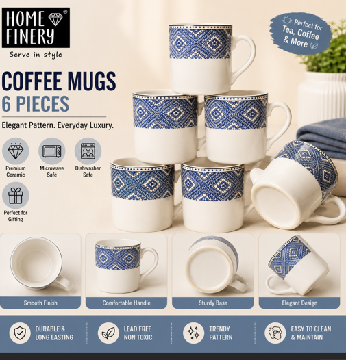 Home Finery Cup Set of 4