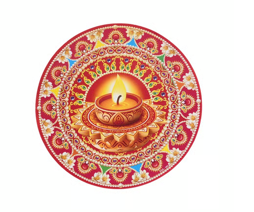 Festival Decor Rangoli Sticker - Original Product Photo