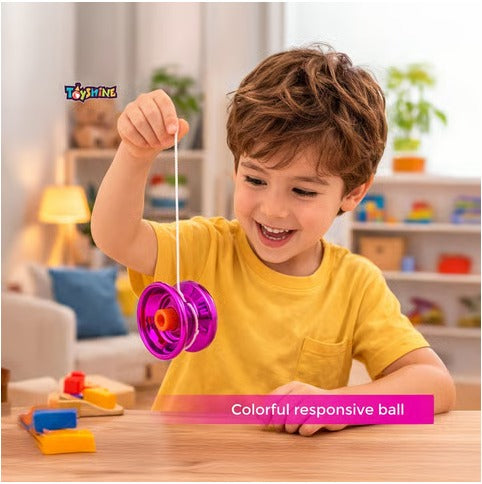 Toyshine High Gloss Metal YoYo Spinner Toy with String