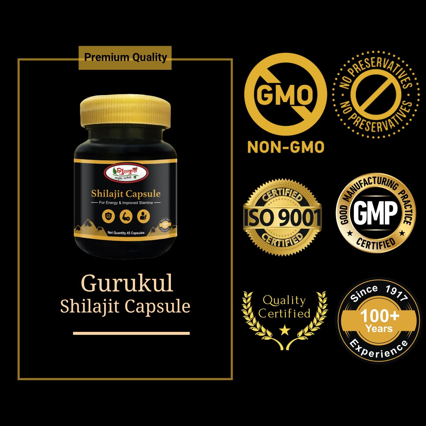 Gurukul Ayurved Pharmacy Shilajit Capsule