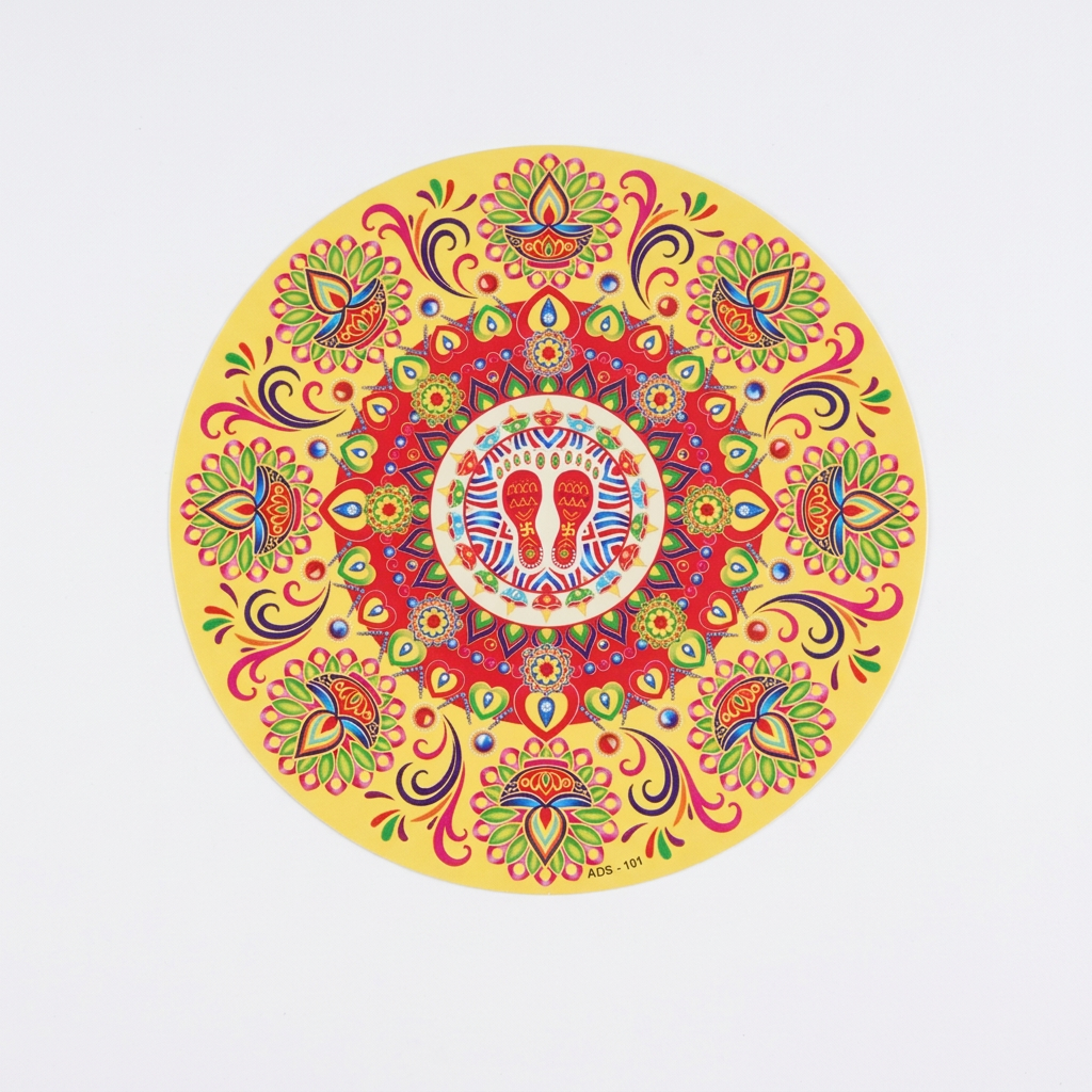 Rangoli Sticker - White Background