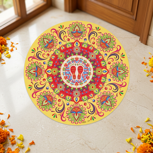 Rangoli Sticker - Entryway Setting