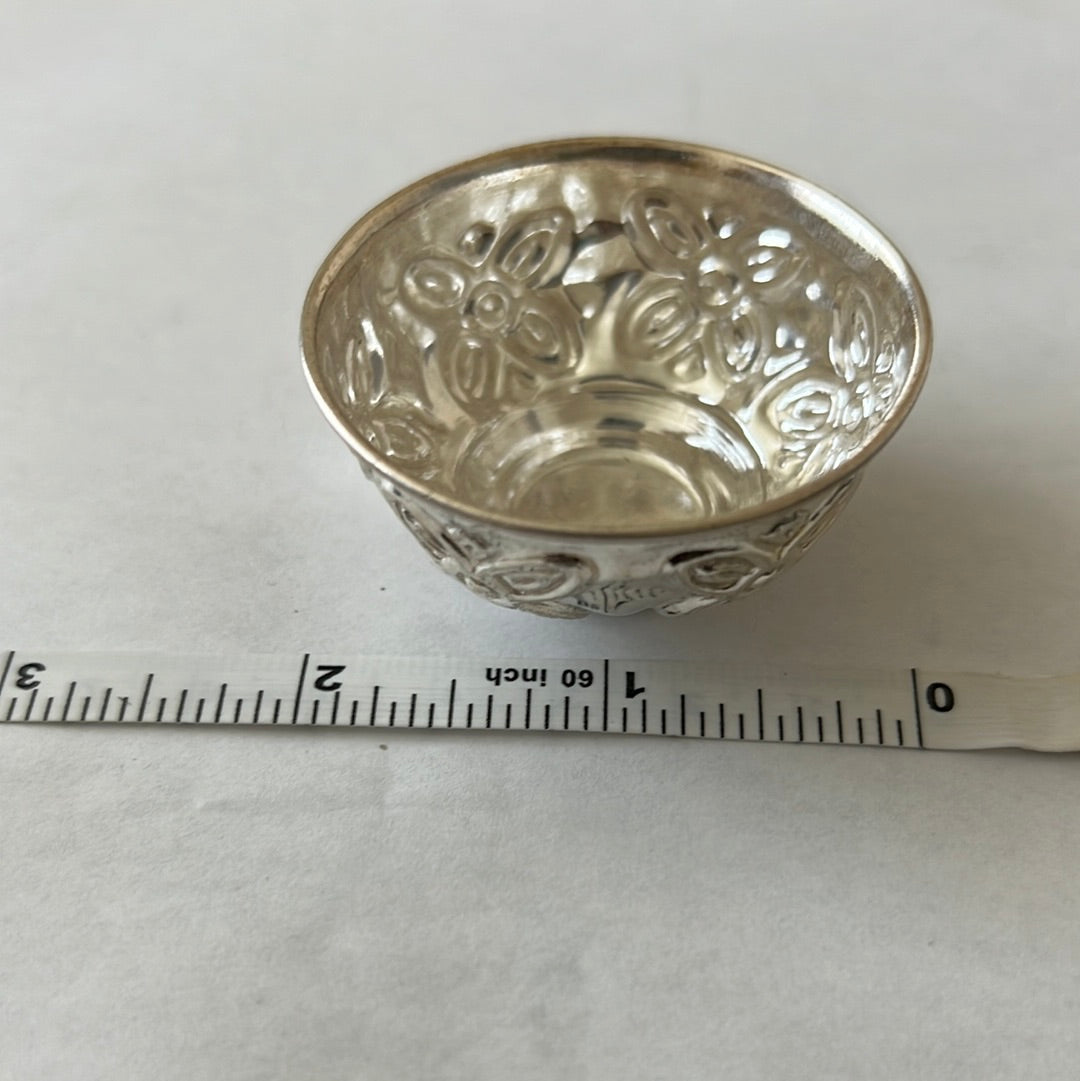 Pure Silver Flower Bowl