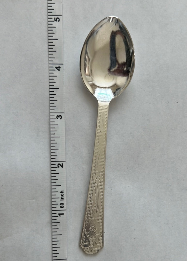 Pure Silver Bowl And Spoon