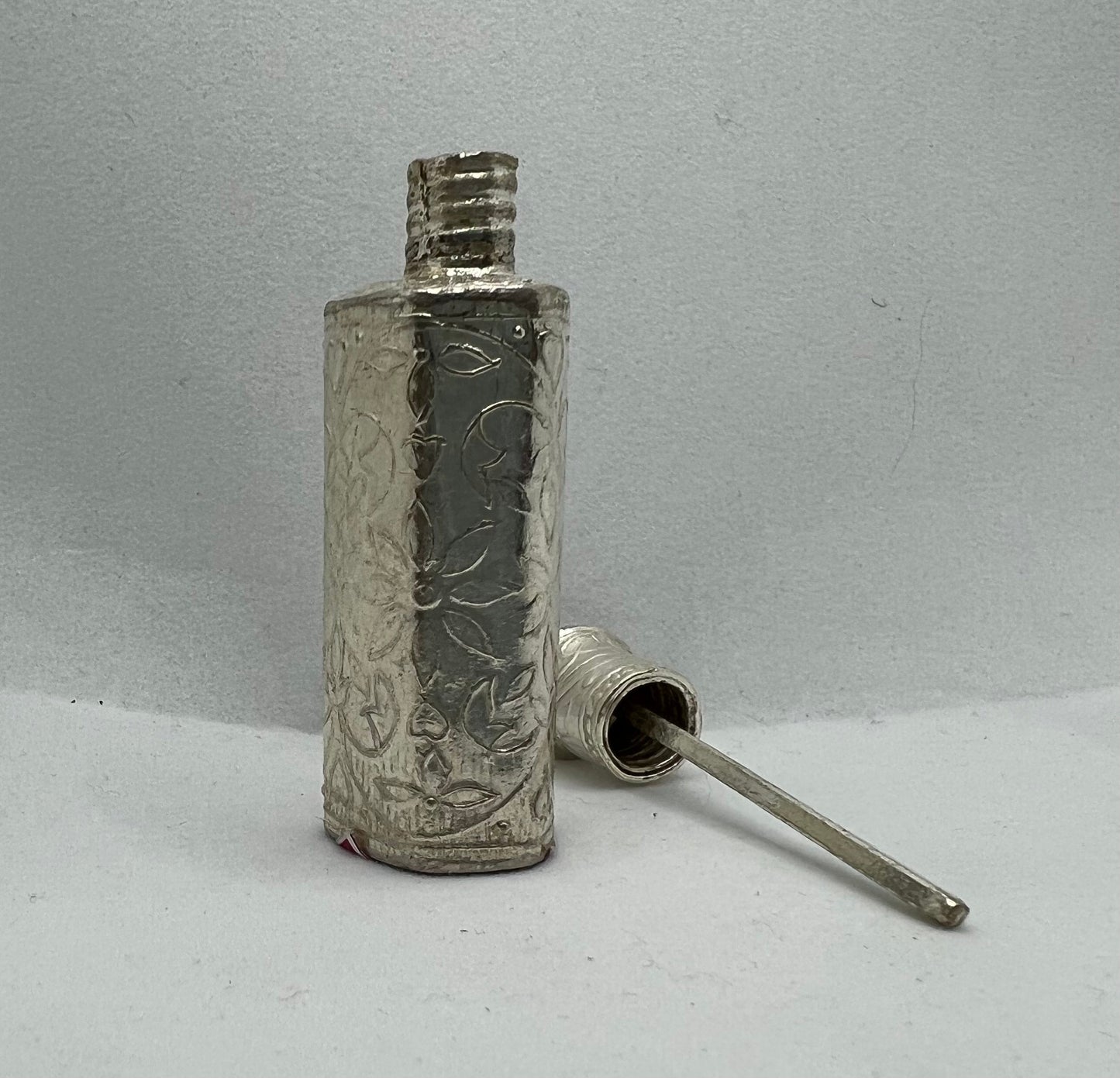 Pure Silver Attar Oud Bottle