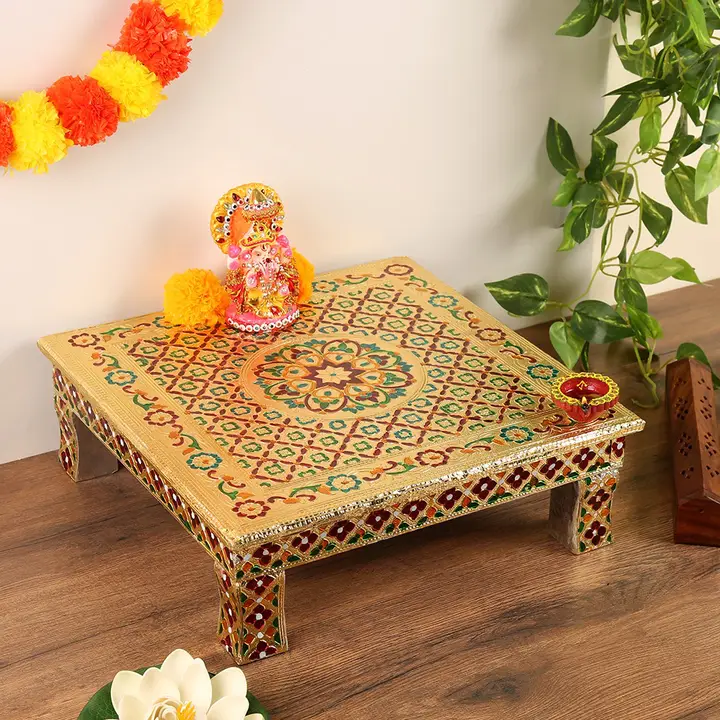 Pooja chowki styled for daily pooja