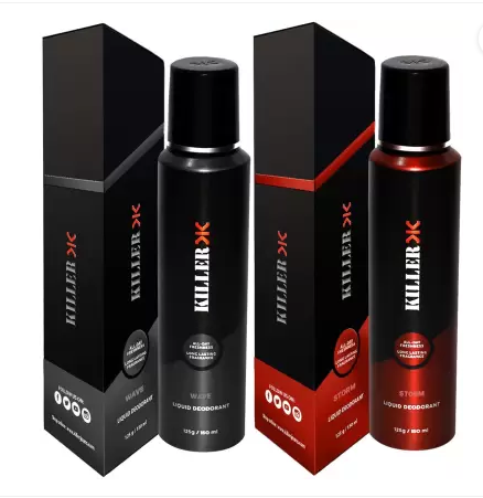 Killer Wave And Storm Liquid Deodorant Perfume Body Spray For Men