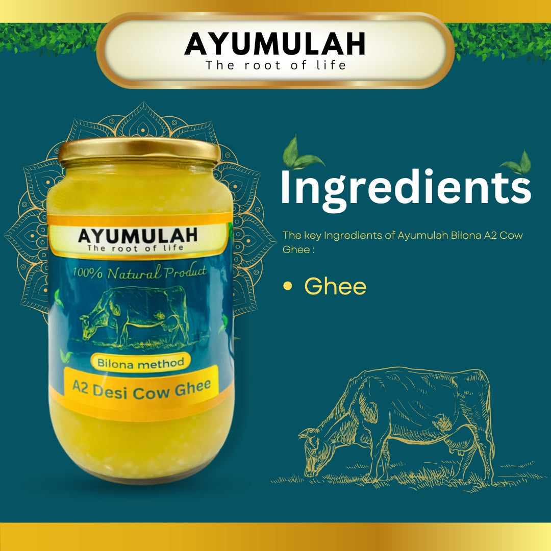 Ingredients of Ayumulah A2 cow ghee