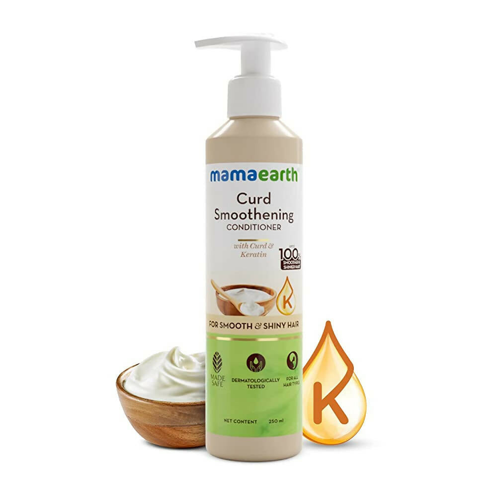 Mamaearth Curd Smoothening Conditioner for Smooth and Shiny Hair