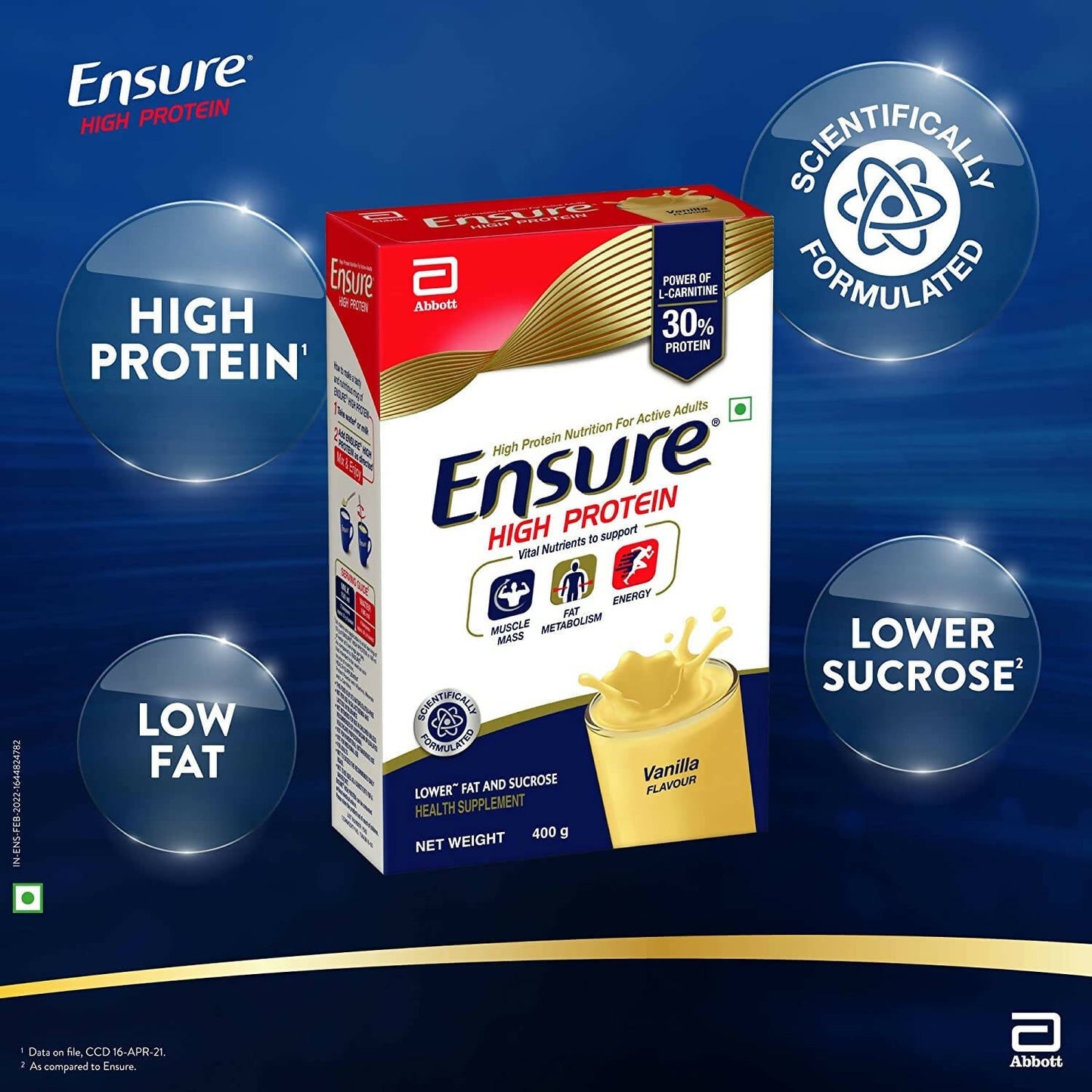 Ensure High Protein Drink for Physically Active Adults
