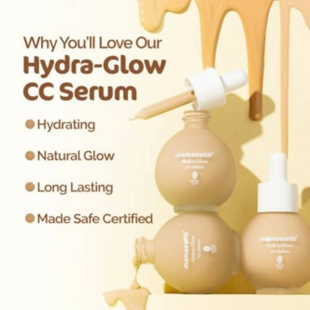 Mamaearth Hydra|Glow CC Serum With Vitamin C and Hyaluronic Acid|Honey