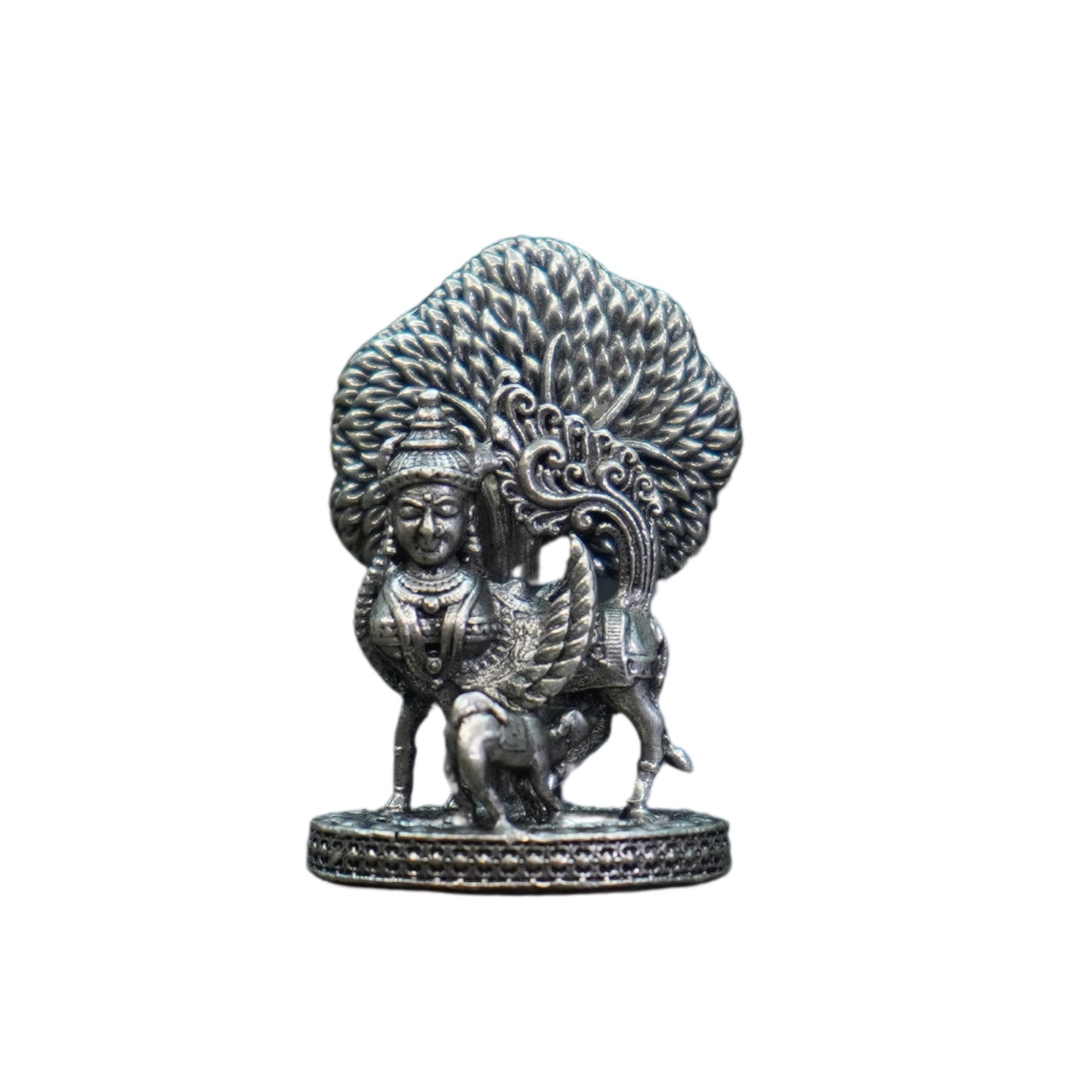 Mahita Collections Pure Silver Antique Kamadhenu Small 13.80G