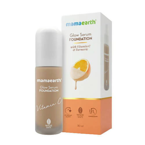 Mamaearth Glow Serum Foundation|Natural Glow