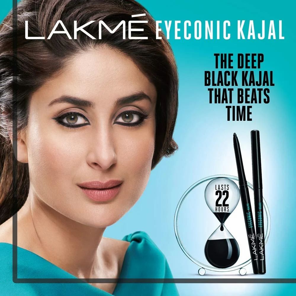 Black Lakme Eyeconic Kajal, Gel