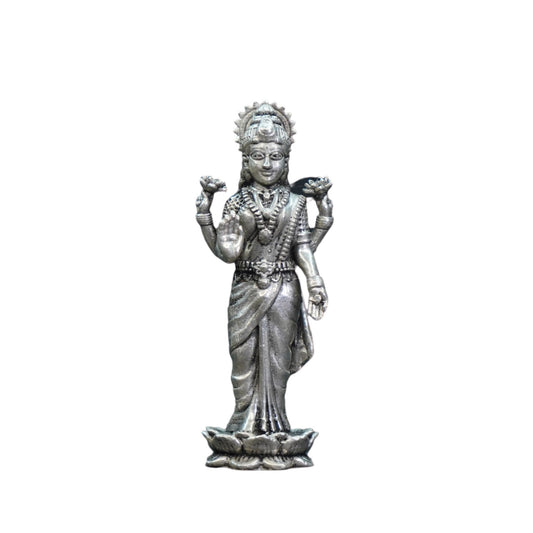 Mahita Collections Pure Silver Antique Laxmi Small Standing 37.09G