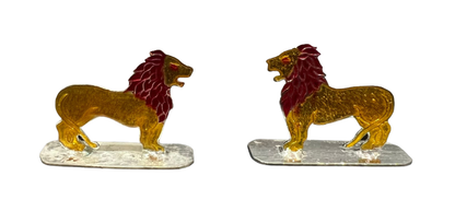 Pure Silver Pair Lion