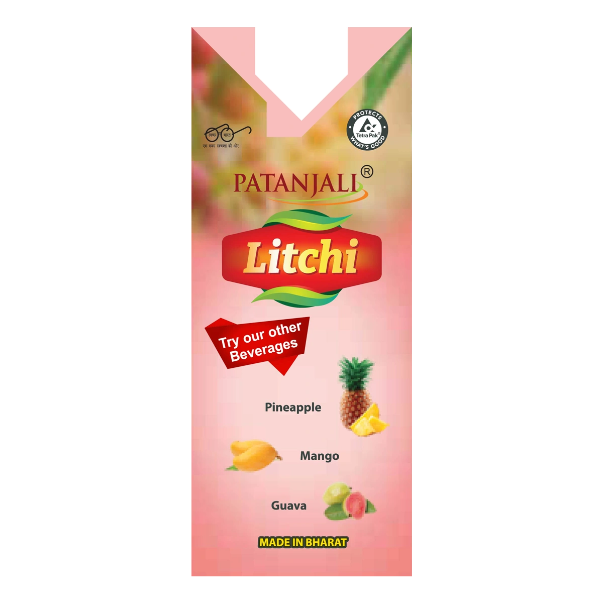 Patanjali Litchi Beverage (Tetrapack)