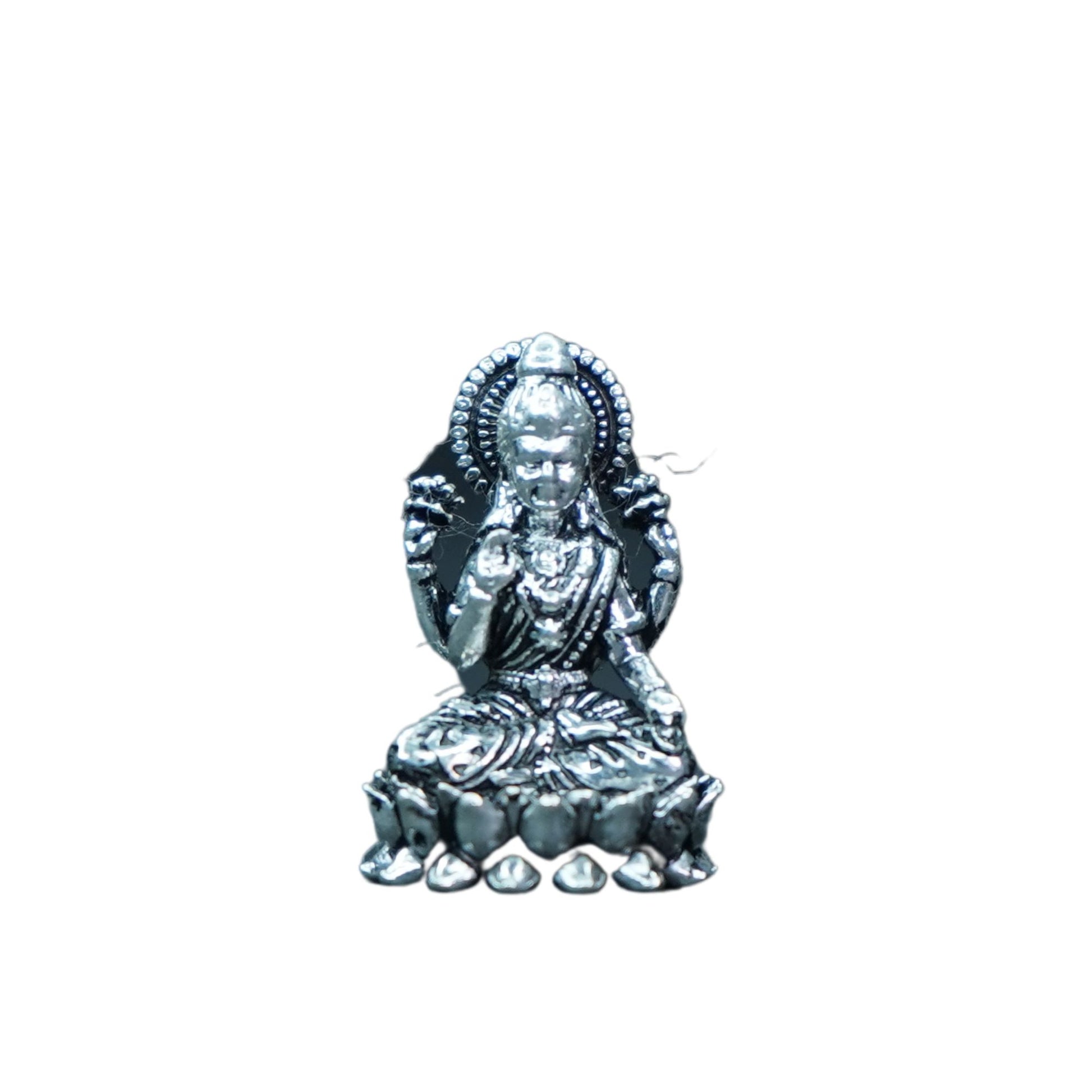 Mahita Collections Pure Silver Antique Lotus Laxmi 10.96g