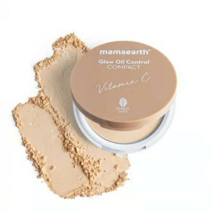 Mamaearth Glow Serum Foundation + Glow Oil Control Compact Combo | Ivory Glow