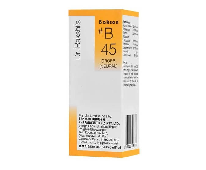 Bakson's Homeopathy B45 Drops - PUSHMYCART